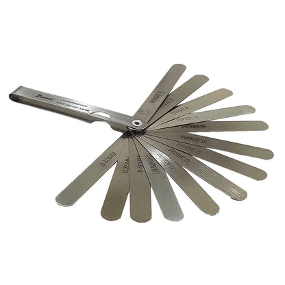General DIY workshop metal & wood workers machinist daily use hand tools (4"/100 mm Metric Feeler Gauge (13 Blade))