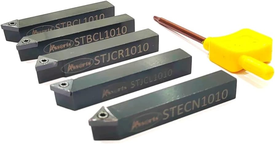 Assorts 5 Pc Indexable turning tool set for lathe- metalworking