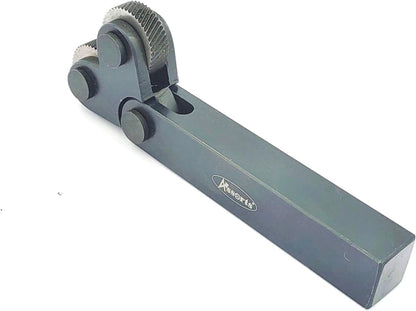 Pivot Head Diagonal Dual 2 Wheel 1.5 MM Pitch Knurling Tool for Lathe Machine