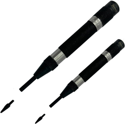 Assorts Automatic Center Punch with Replaceable Hardened Steel Tip (Set of Both)