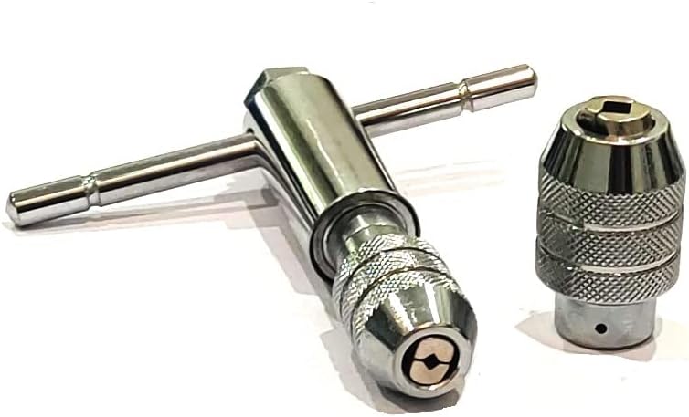 ASSORTS Hand tap wrench II Ratchet Style II Interchangeable heads II Capacities 1/8" to 1/4" (M3 to M6) & 1/4" to 1/2" (M6 to M12)
