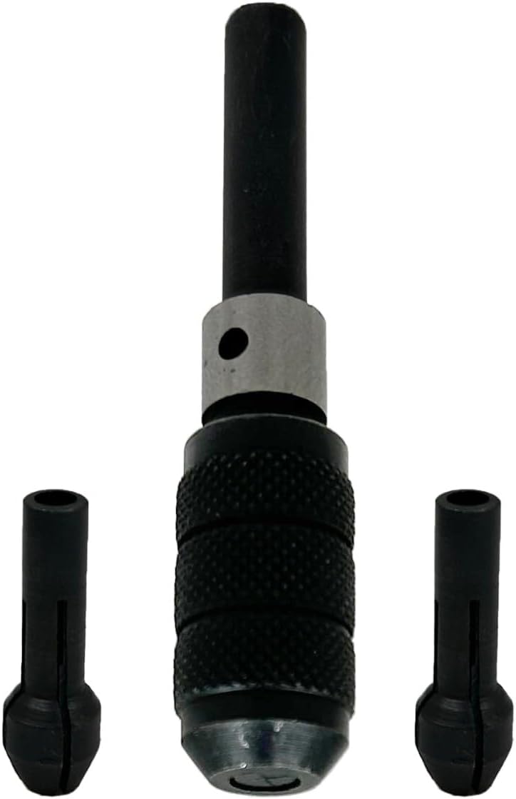 3 Piece Pin Chuck Set-Capacity: 0"-1/32", 1/32"-1/16", 1/16"-3/32"-Small Drill Bits