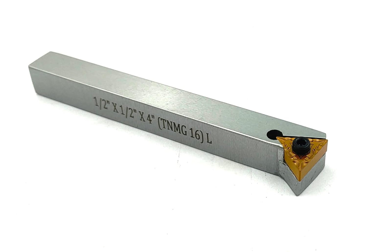 Tool Steel Indexable Tool Bit 1/2" Shank for Fly cutter for Milling II Replaceable TNMG16 Carbide Insert II Metalworking, Facing, Turning Tool