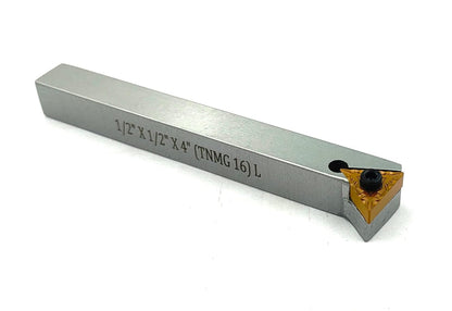 Tool Steel Indexable Tool Bit 1/2" Shank for Fly cutter for Milling II Replaceable TNMG16 Carbide Insert II Metalworking, Facing, Turning Tool