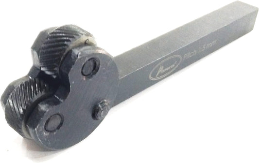 Assorts Tool Steel Inter-changeable Heads Diamond & Linear Knurling Tool- Lathe Engineering Tools (Pitch 1.5 Mm)