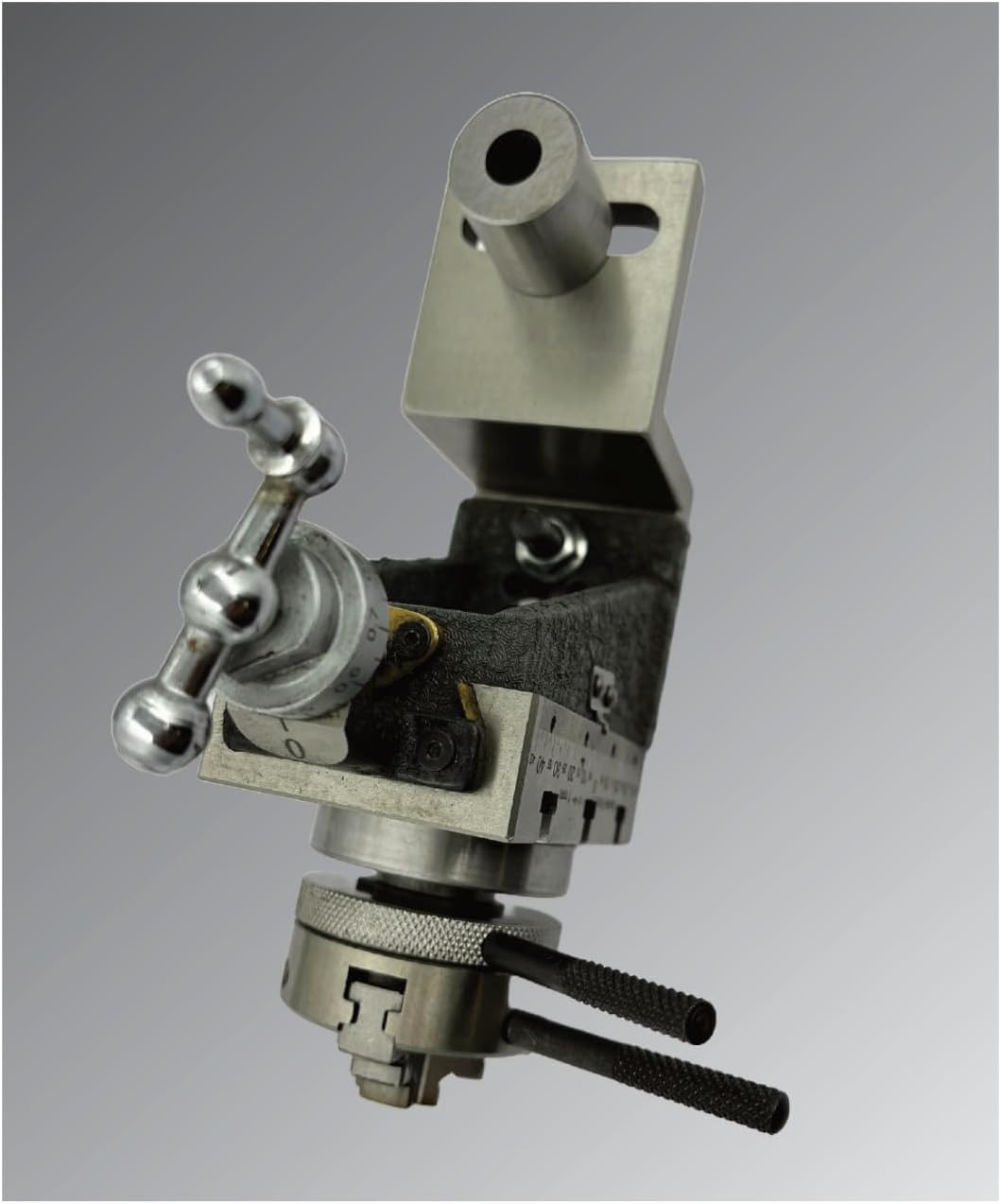 Assorts New Mini Fixed Vertical Slide (90mm x 50mm) with 3-Slots and Precision Side Scale, Z-Angle Plate, and 50mm 3-Jaw Self-Centering Chuck with Back Plate - for Mini Lathe Metalworking Projects