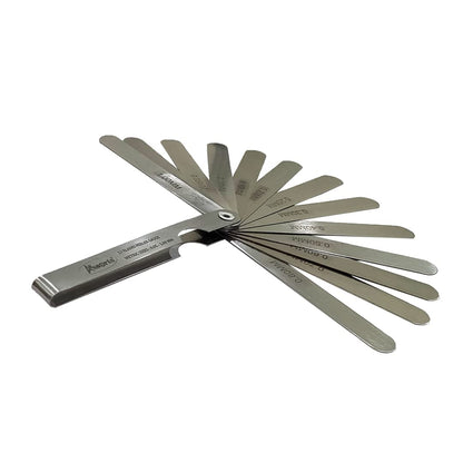 General DIY workshop metal & wood workers machinist daily use hand tools (4"/100 mm Metric Feeler Gauge (13 Blade))