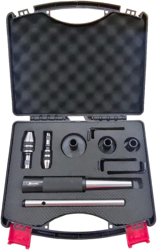 Tapping, Reaming & Threading Die Holder Set for Lathe Tailstock – MT1, MT2 & MT3 Sizes – Complete Kit with Storage Box