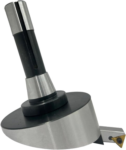 Assorts Large head size 4" Inch/ 100 mm diameter Fly cutter with Carbide Indexable tip facing tool (R8 Shank (7/16 UNF Drawbar))