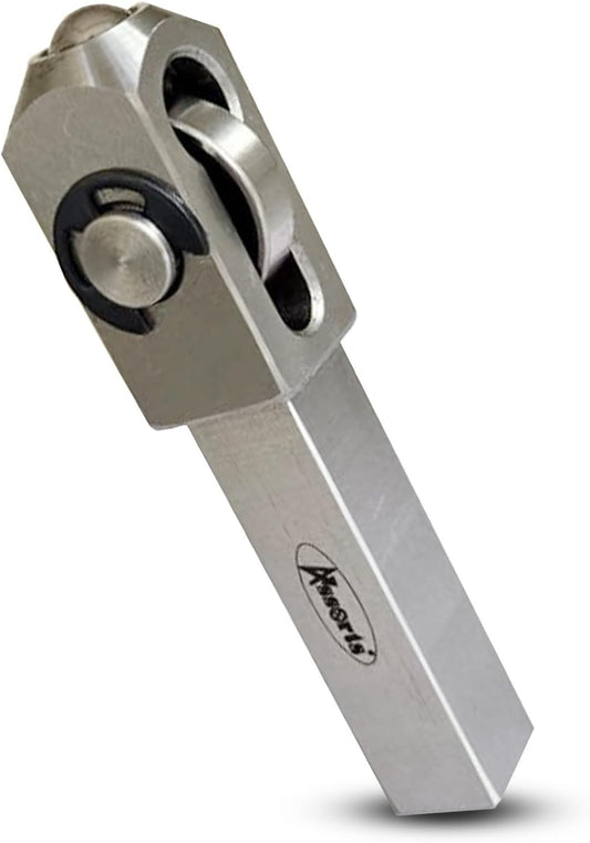 Mini Lathe Burnishing Tool Premium Series (5/8" × 5/8" × 2-1/2") Shank Mirror Finish Roller for CNC & Manual Lathes, Steel & Copper (HRC 1868)