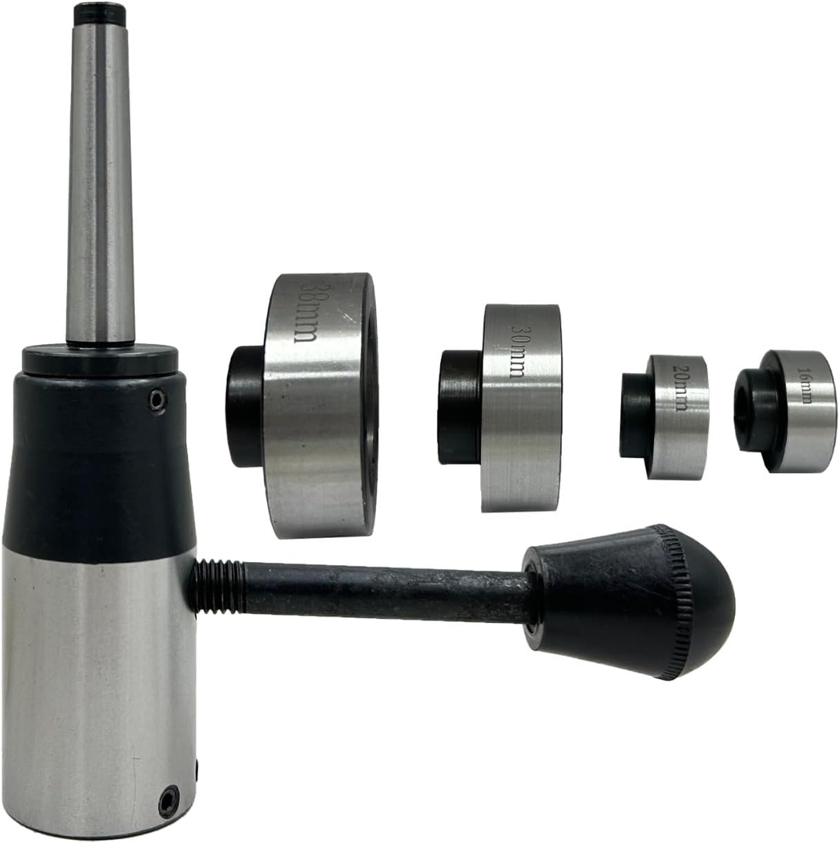 Assorts' Metric Die Sizes 16, 20, 25, 30, 38 mm Holder Capacity for Threading on Lathe (2MT)
