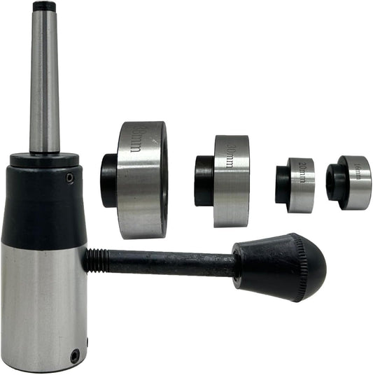 Assorts' Metric Die Holder with 3MT Shank for Lathe Threading - Die Sizes 16, 20, 25, 30, and 38 mm