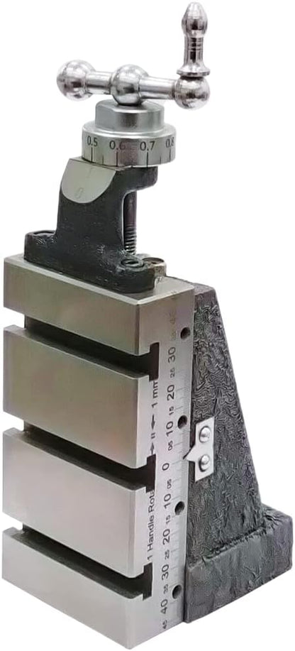 Mini Vertical Milling Slide Mounted on Z Type Angle Plate -Direct Fit for Mini Lathe Machine (Without Clamp)