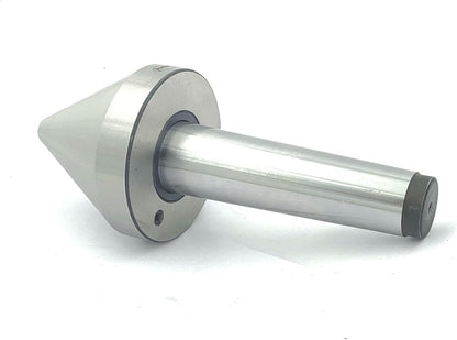 Bull Nose Pipe Live Revolving Center For Conventional Lathe II Under 5 Micron Run-out II Double Bearing II Fully Hardened & Ground II Capacity 0.5" to 3" Inch (12.5 to 75 mm) II (Morse Taper MT4)