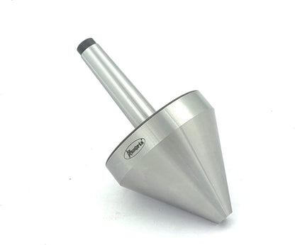 Bull Nose Pipe Live Revolving Center For Conventional Lathe II Under 5 Micron Run-out II Double Bearing II Fully Hardened & Ground II Capacity 0.5" to 3" Inch (12.5 to 75 mm) II (Morse Taper MT3)
