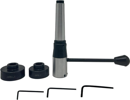 Lathe Tailstock Die Holder Attachment in MT3 Shank - Multiple Die Sizes 13/16", 1", 1-5/16", 1-1/2"