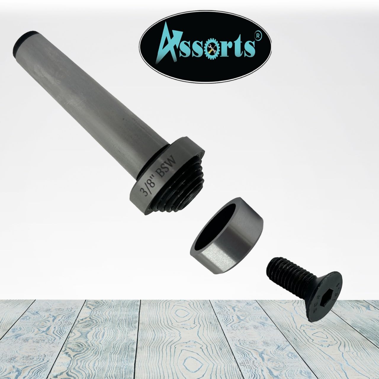 ASSORTS Slitting Saw Holder Arbor MT2 Shank for Slit Discs Milling Lathe Tools-3/8 BSW Drawbar