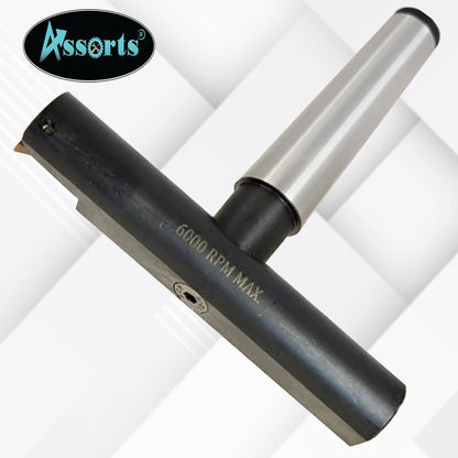 Assorts 6″ Balanced Fly Cutter Indexable Face Milling Cutter with MT3 Shank (M12 × 1.75 Drawbar), Single TCMT1604 Insert, Torx Screw & Star Key Included