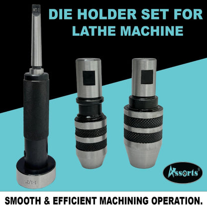 Threading & Tapping Attachment Tailstock Die Holder Set (MT-1)