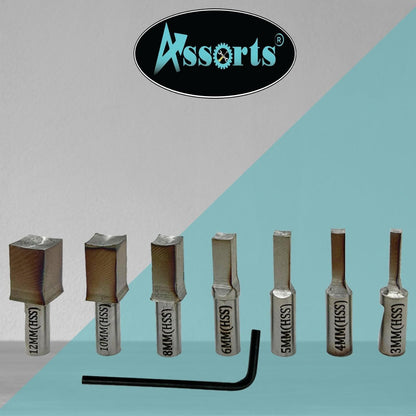 Assorts MT2 Live Revolving Center with Square Tool Rotary Broach – Precision Lathe Center-Centre for Internal Square Broaching. (mm Size)