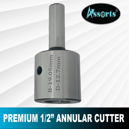 Tool Steel Annular Cutter Holder (Hard & Ground) with Lock Screw- Accepts/Suit 19 mm Shank Rota Broaches