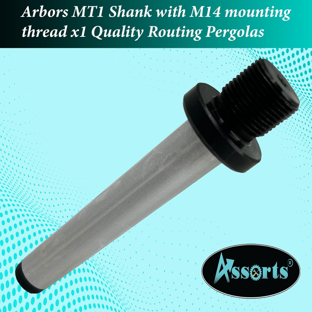 Arbors Mounting Shanks MT1 with M14 x1 Mounting Thread