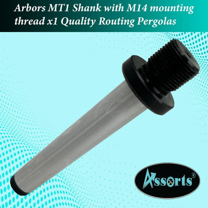 Arbors Mounting Shanks MT1 with M14 x1 Mounting Thread