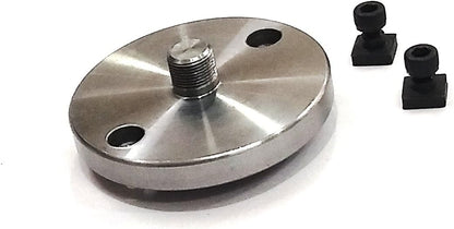 Precision Horizontal Vertical Milling Indexing 4"/ 100 Rotary Table, M6 Clamp Kit With Suitable Tailstock & Small Chuck & Fixing T Nut Bolts (With 50 MM 4 Jaw Self Centering Chuck)