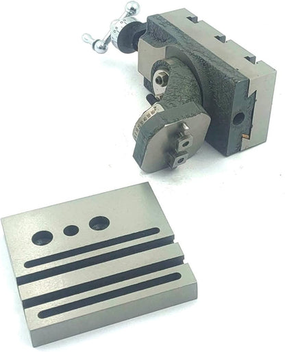 Mini Vertical Milling Slide with 2"/ 50 mm Mini Steel Vice & Base Mounting Plate - Direct Mounting on 7 x 14 Mini Lathe Machine-(No clamps)