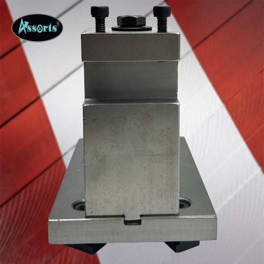 Assorts WM 280 Tool Post with 3/8" Thread Base Plate – Durable and Precise Machining Accessory
