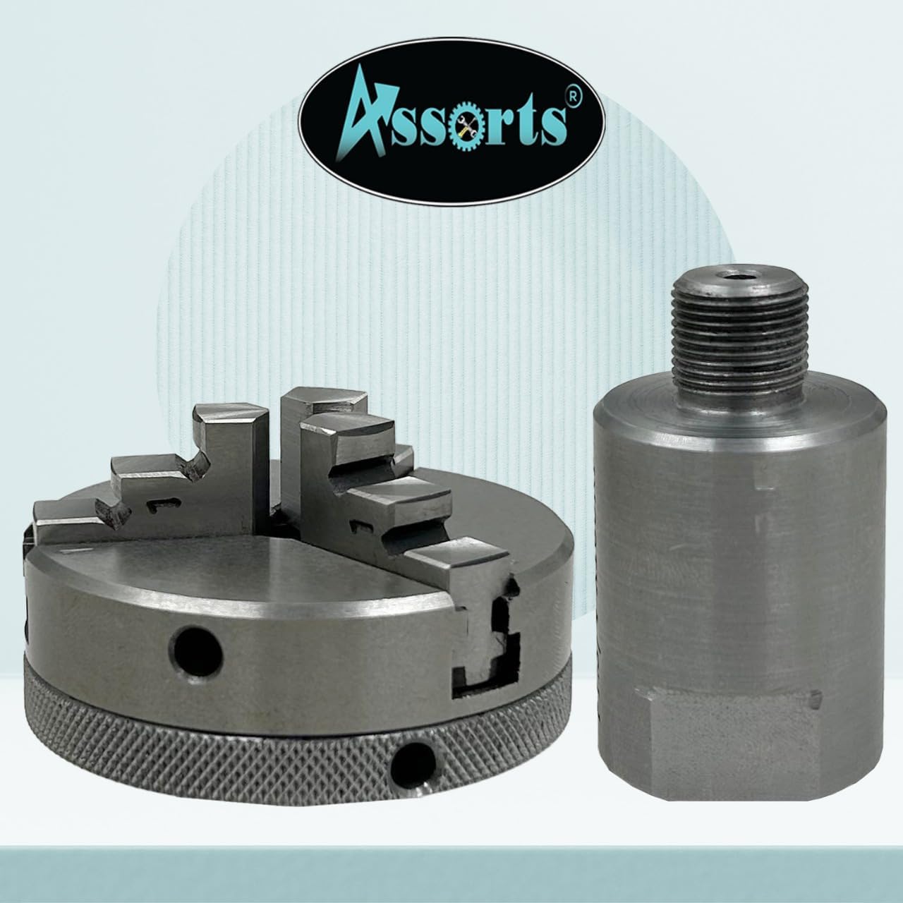 Lathe Spindle Adapter Connects 3/4" x 16 TPI Machine Spindle to M14 x 1 Threaded Chucks