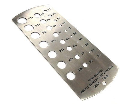 Assorts Drill Gauge Metric Standard-Made in Stainless Steel Range 1-13 mm
