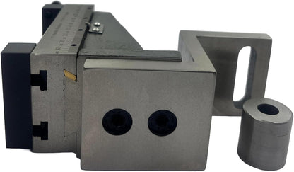 Assorts Mini Vertical Slide 90x50mm (2-Slot) – Fixed & Swivel, 3-Jaw/4-Jaw, Base Plate & Z-Angle Plate for Mini Lathe (Fixed Slide (2-Slot) + 4-Jaw Chuck + Z-Angle Plate)