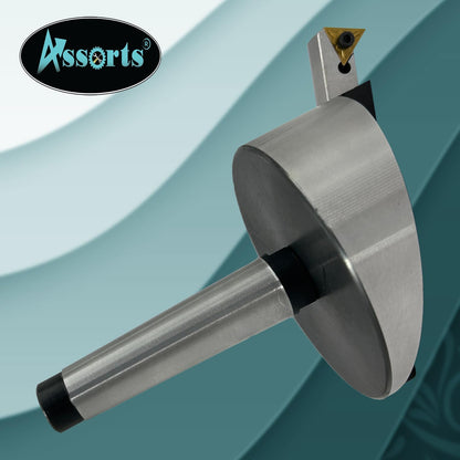 Large head size 4" Inch/ 100 mm diameter Fly cutter with Carbide Indexable tip facing tool (Morse Taper 3MT)