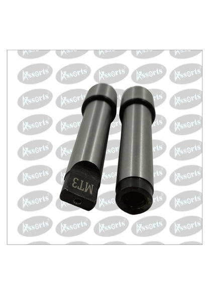 Assorts MT-3 Blank Arbor Teng and Drawbar with 12.175 Thread and 32x32mm Stub Size (Set of 2 Pieces)