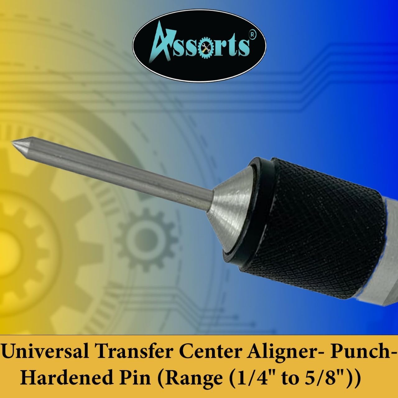 Universal Transfer Center Aligner- Punch-Hardened Pin (Range (1/4" to 5/8"))