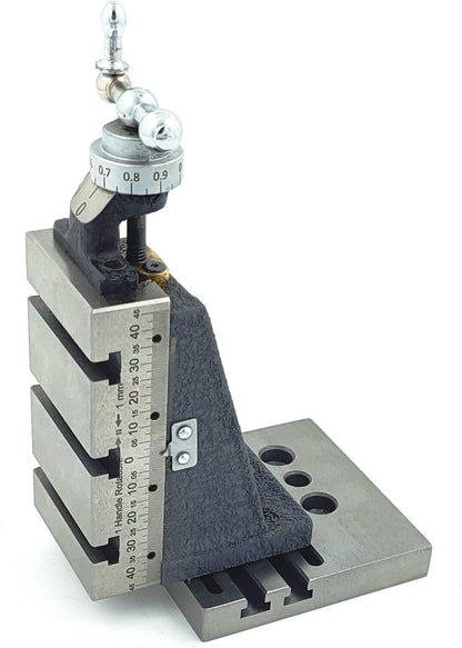 Assorts' Design Patent Mini Vertical Milling Slide with Base Plate- Direct Mounting on 7 x 14 Mini Lathe Machine