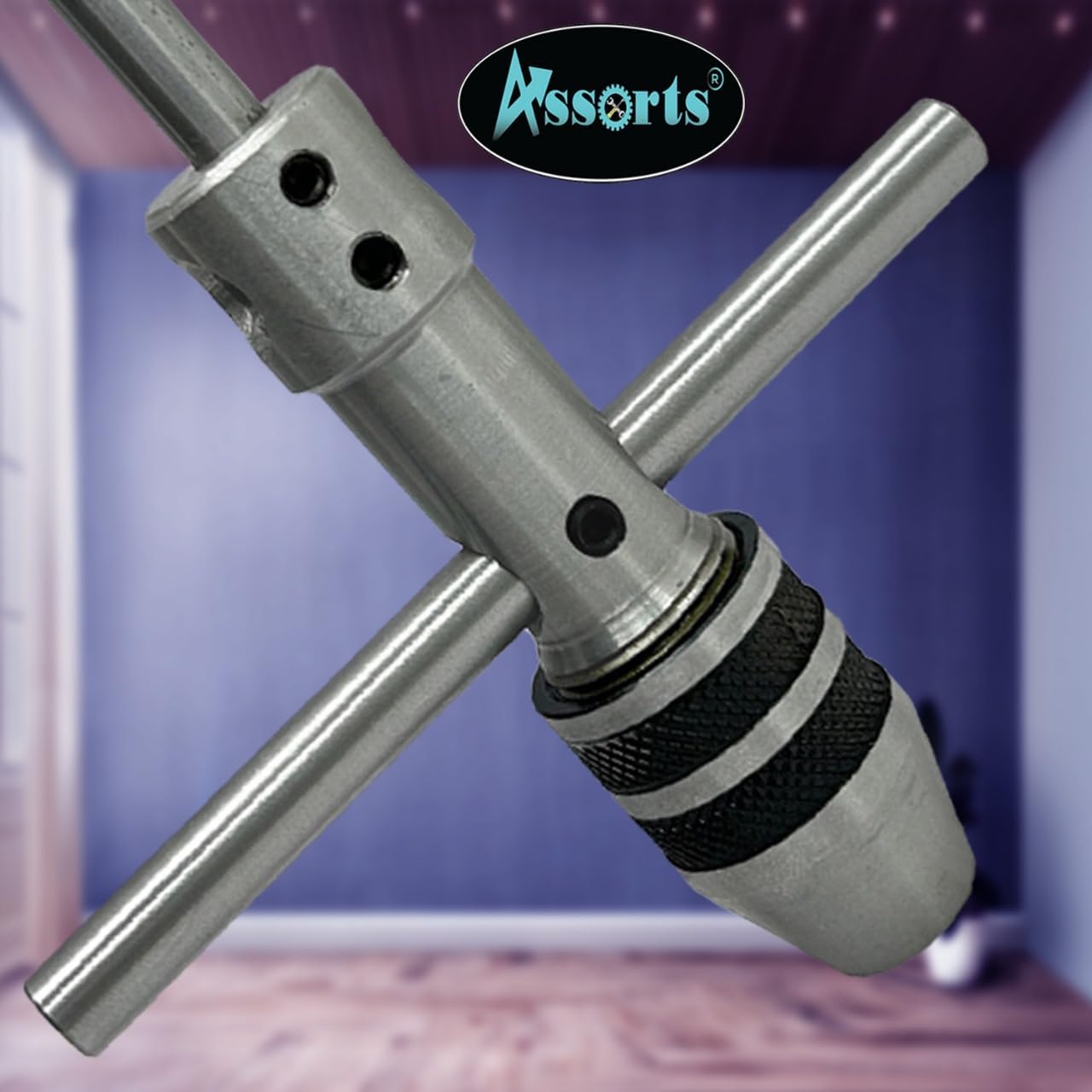 New Pilot Tap Wrench Spindle 3/32"-1/4" & 1/4"-1/2" -Tap,Thread, Drill Press, Lathe (Set of 2 Pcs)