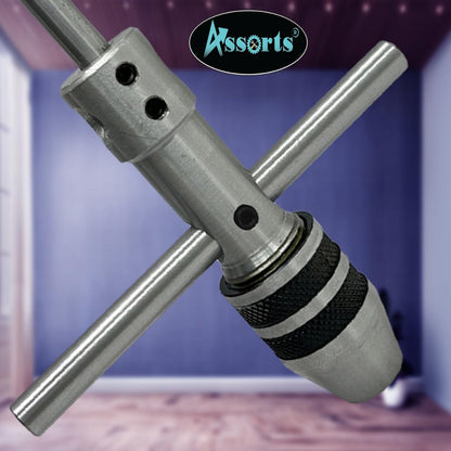 New Pilot Tap Wrench Spindle 3/32"-1/4" & 1/4"-1/2" -Tap,Thread, Drill Press, Lathe (Set of 2 Pcs)