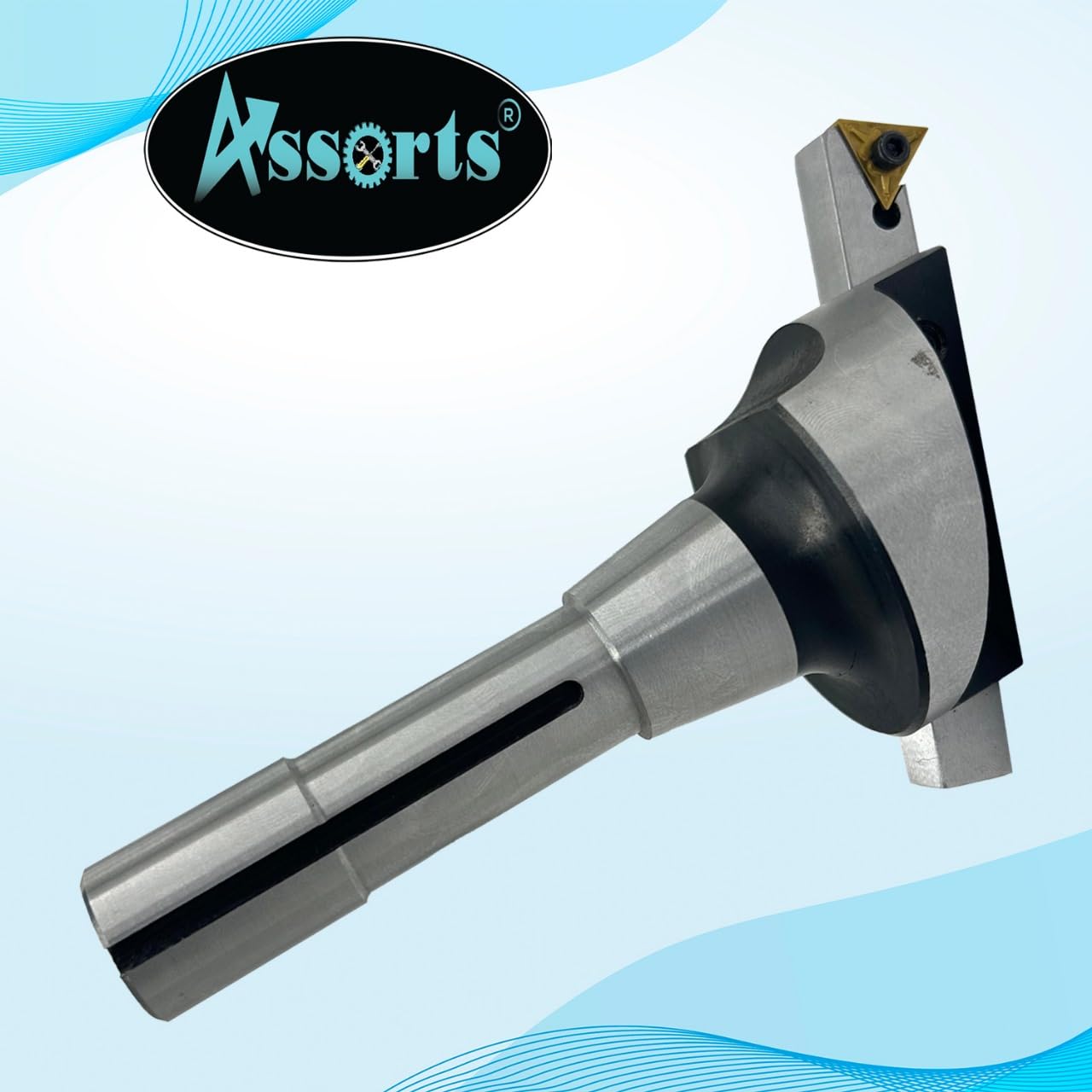 2.5" Fly Cutter R8 Shank for Bridgeport Milling Machine + 1/2" Square HSS Tool Bit Bit