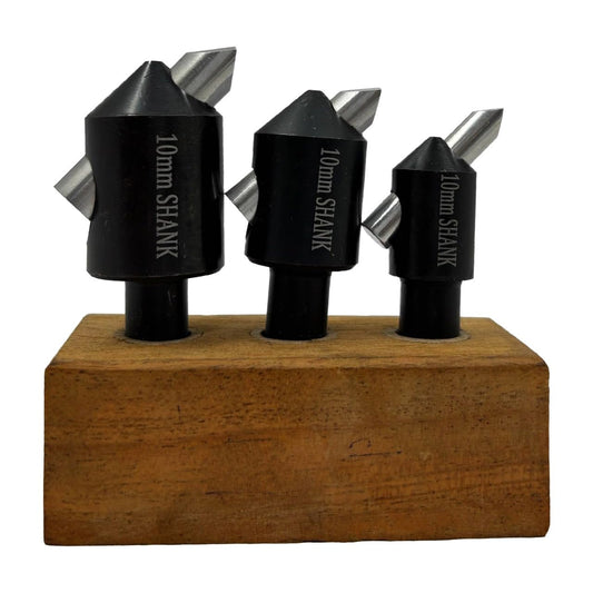 Set of 3 Fly Cutters with 10mm Shank HSS Tool Bit
