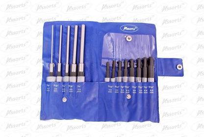 Set of 5 Pcs Long & 8 Pcs Short Drive Pin Punch Set-Hard & Ground/Imperial Std