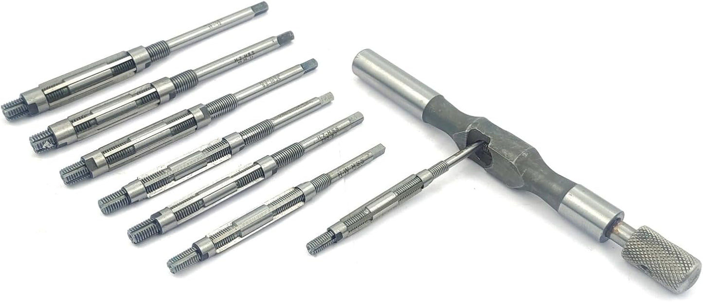 Assorts HSS Adjustable Hand Reamers 7 Pc Set (HV to H3# 1/4" to 15/32"// 6.35-12 mm