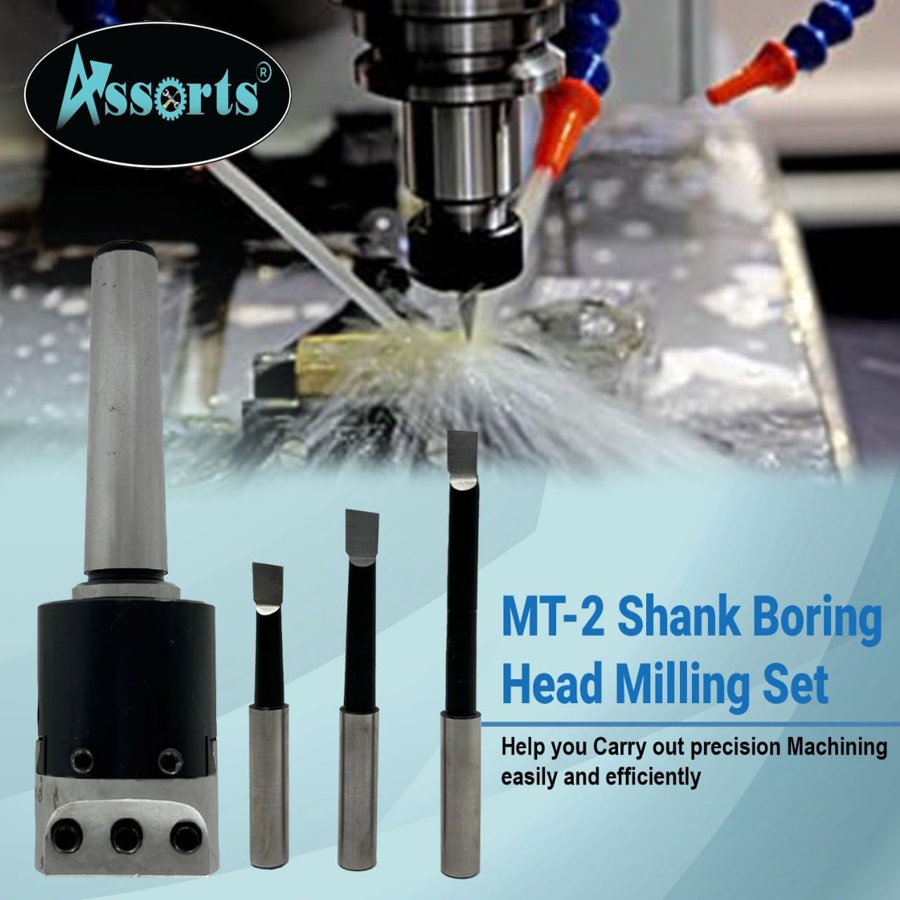 QUALITY PRECISION BORING HEAD DIAMETER 1.5" INCHES WITH CARBIDE TOOLS// 1 DIV: 0.001 THOU