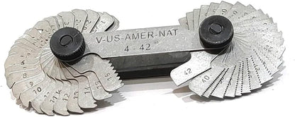 Assorts Metric, Imperial and US Screw Gauge Set, SAE Whitworth 55 Degree, Metric 60 Degree, & US 60 Degree Thread Pitch Gauge for Industrial Measurement