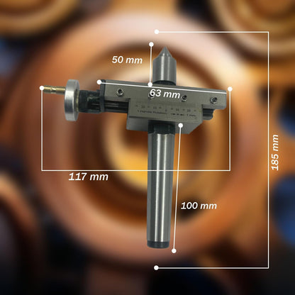 Improved Taper Turning Attachment With Revolving Live Center For Lathe Machine-metric (Morse Taper 3mt)