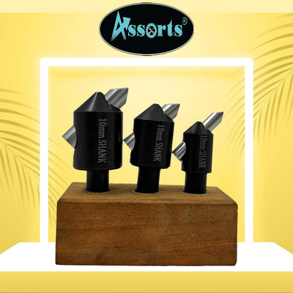 Set of 3 Fly Cutters with 10mm Shank HSS Tool Bit