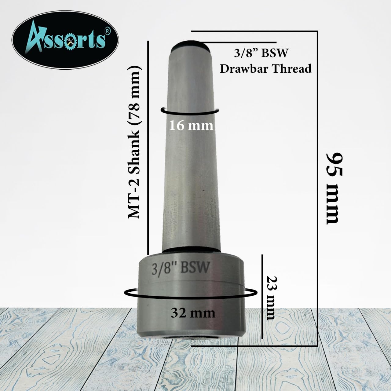 ASSORTS Slitting Saw Holder Arbor MT2 Shank for Slit Discs Milling Lathe Tools-3/8 BSW Drawbar