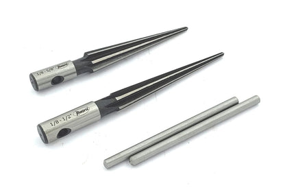 Hardened Alloy Steel Tapered Reamer to Align Holes & Remove Burrs (Set of Both)