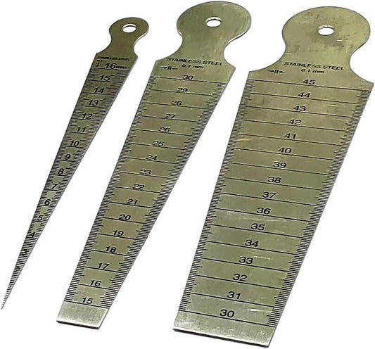 Stainless Steel Measuring Tools (Set of 3 x Bore Gauges)